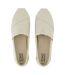 Womens/ladies Alpargata Classic Espadrilles Cream Toms-4