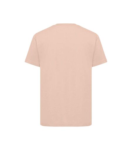 Unisex adult kakadu recycled cotton relaxed fit t-shirt peach nectar Iqoniq