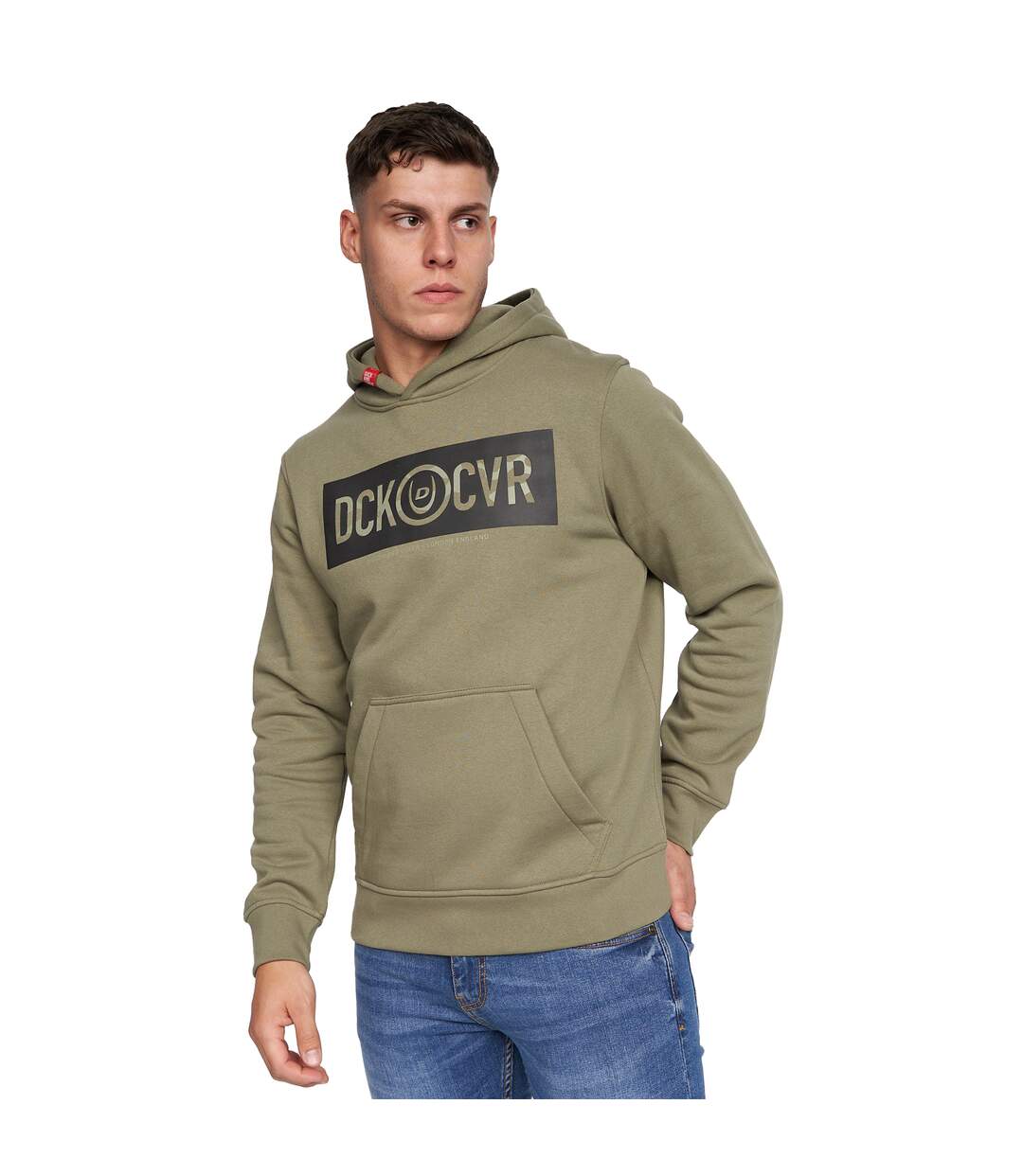 Duck and Cover Mens Quantour Hoodie (Olive)