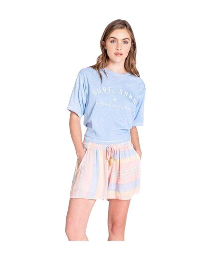 Womens/ladies Salvage Stripe Regular Lounge Shorts Multicoloured PJ Salvage