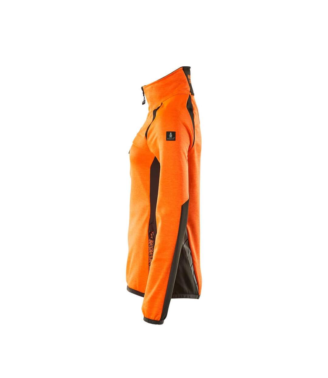 Pull Motif/style Deux Tons Accelerate Safe Femme Orange Fluo Anthracite Foncé Mascot-3