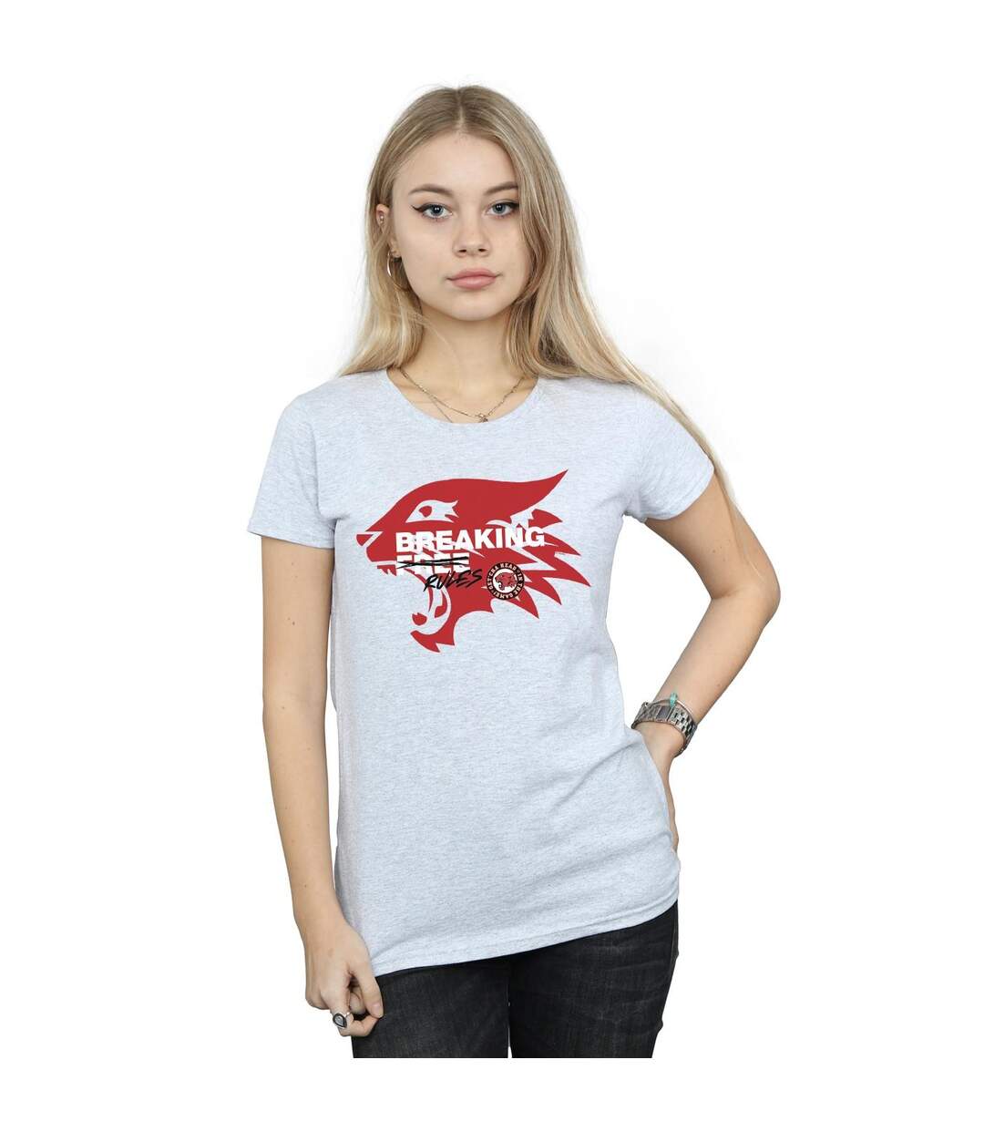 Disney - T-shirt HIGH SCHOOL MUSICAL THE MUSICAL BREAKING RULES - Femme (Gris chiné) - UTBI24325-2