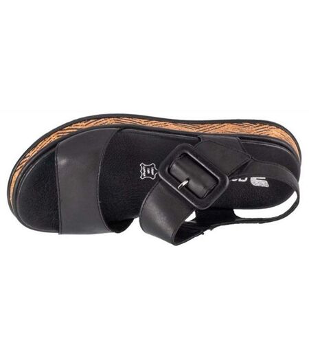 Sandales Femme Noir Rieker