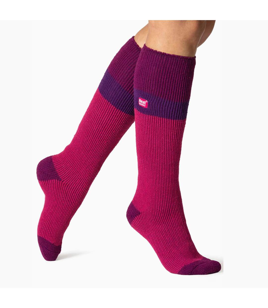 3 Pack Ladies Winter 2.3 TOG Thermal Long Knee High Ski Socks-5