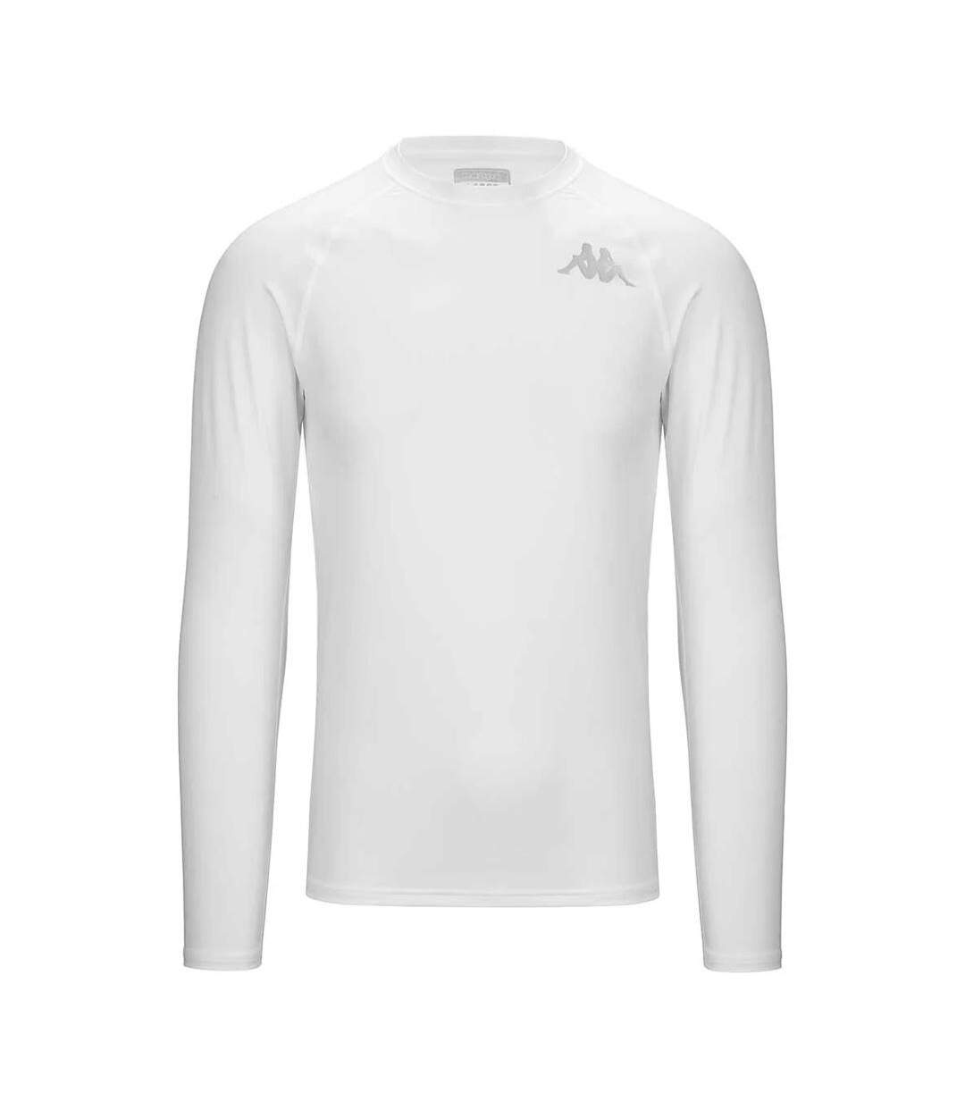 T-shirt manches longues blanc homme kappa vurbat-1