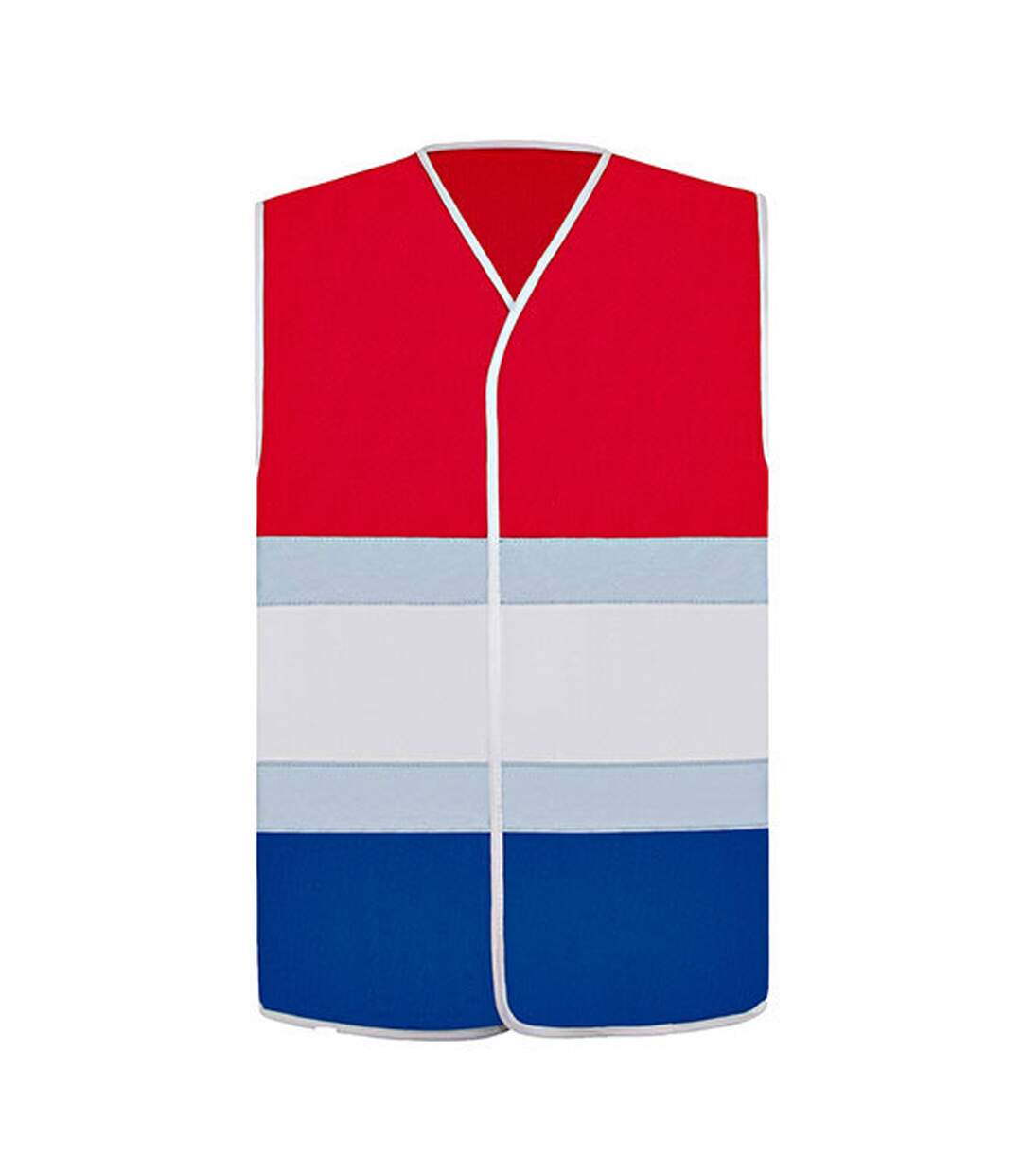 Gilet De Sécurité National Adulte Rouge Blanc Bleu Korntex-1