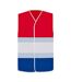 Gilet De Sécurité National Adulte Rouge Blanc Bleu Korntex-1