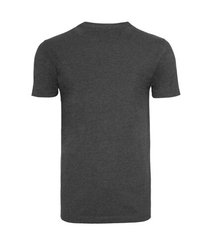 Mens t-shirt round neck charcoal Build your Brand