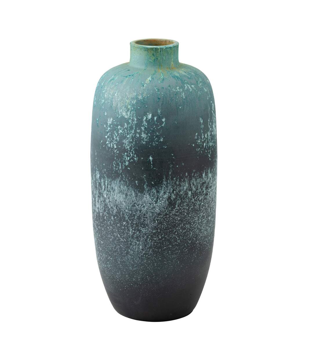 Vase Déco en Céramique Vintage 72cm Bleu-1