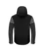 Mens Padded Soft Shell Jacket Black Anthracite Printer-2
