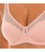 Generous 00ASF women's underwire bra with micro tulle detail provides support and elegance with a feminine design