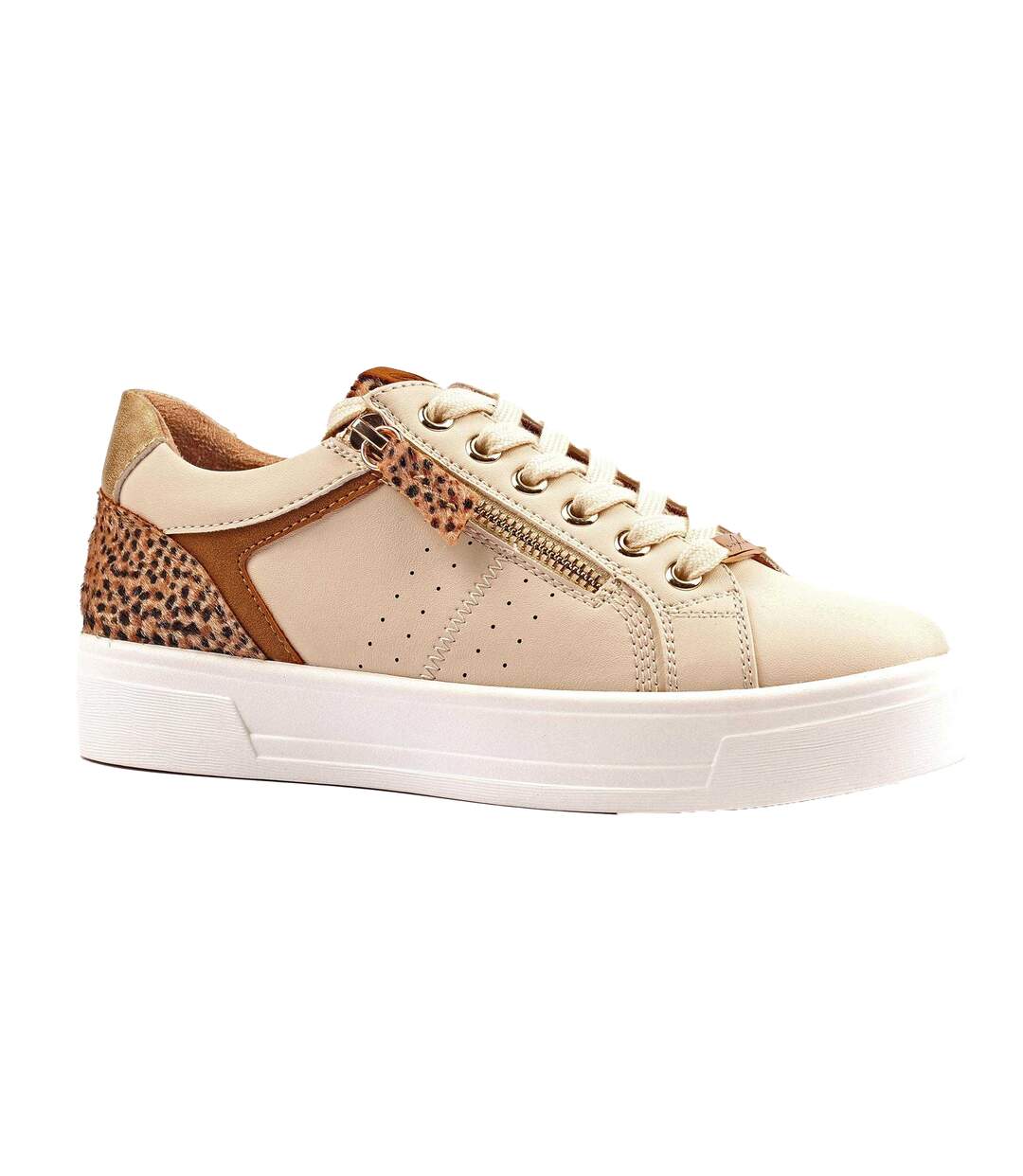 Baskets Presley Femme Crème Lunar-1