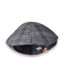 Casquette Rétro Femme en Viscose et Laine - Gris Carreaux-3