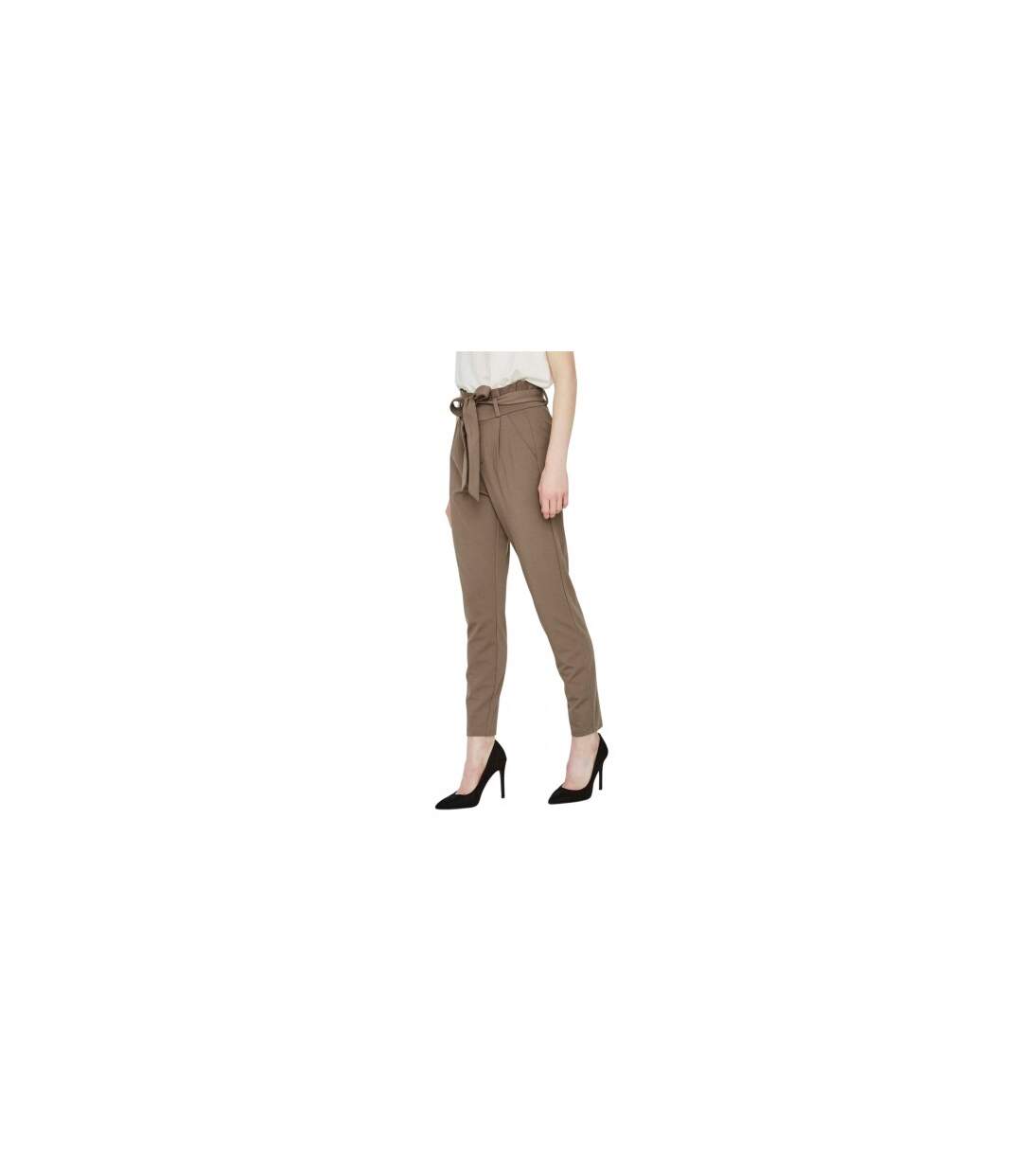 Womens/ladies High Waist Trousers Mint Vero Moda-1