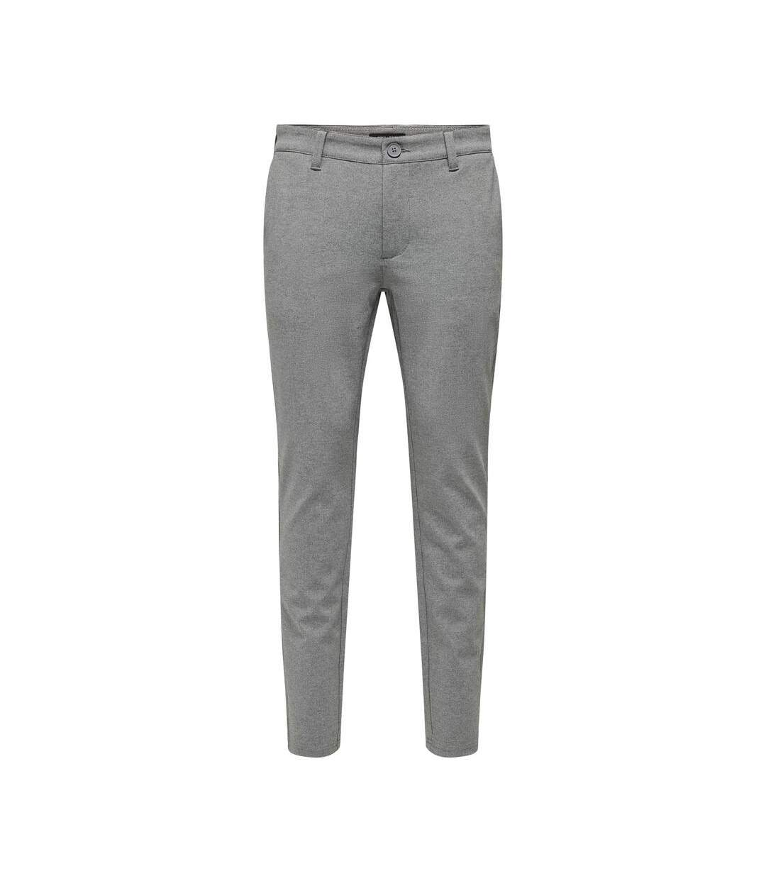 Pantalon chino gris homme only & sons onsthor - w30-l32-1