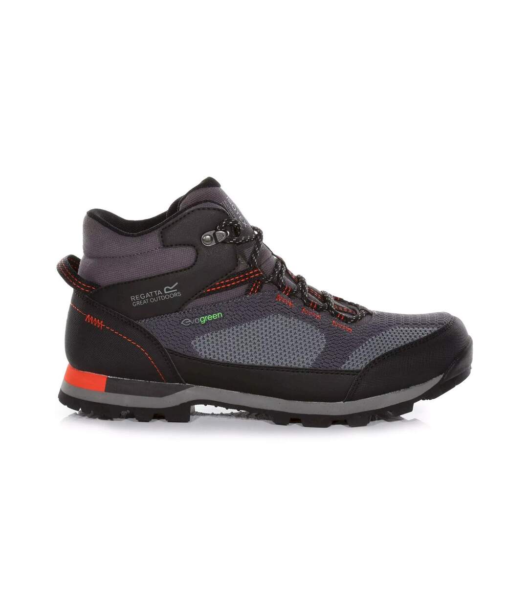 Bottines de marche blackthorn evo homme gris foncé / rouge orangé Regatta-2