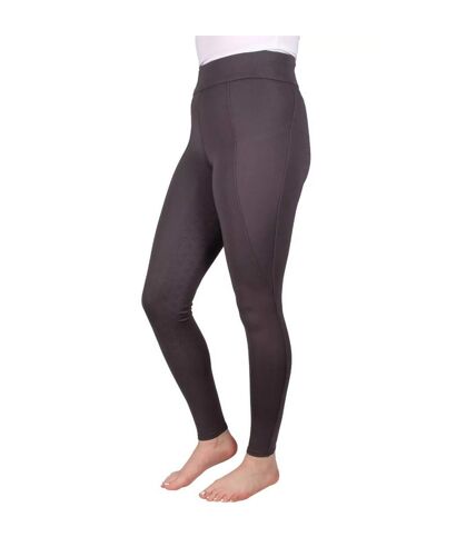 Collant d'équitation melton femme anthracite HyPERFORMANCE