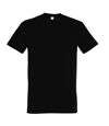 SOLS Mens Imperial Heavyweight Short Sleeve T-Shirt (Deep Black)