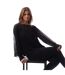 Womens/ladies Ipuna Pleated Chiffon Blouse Black Boss-3