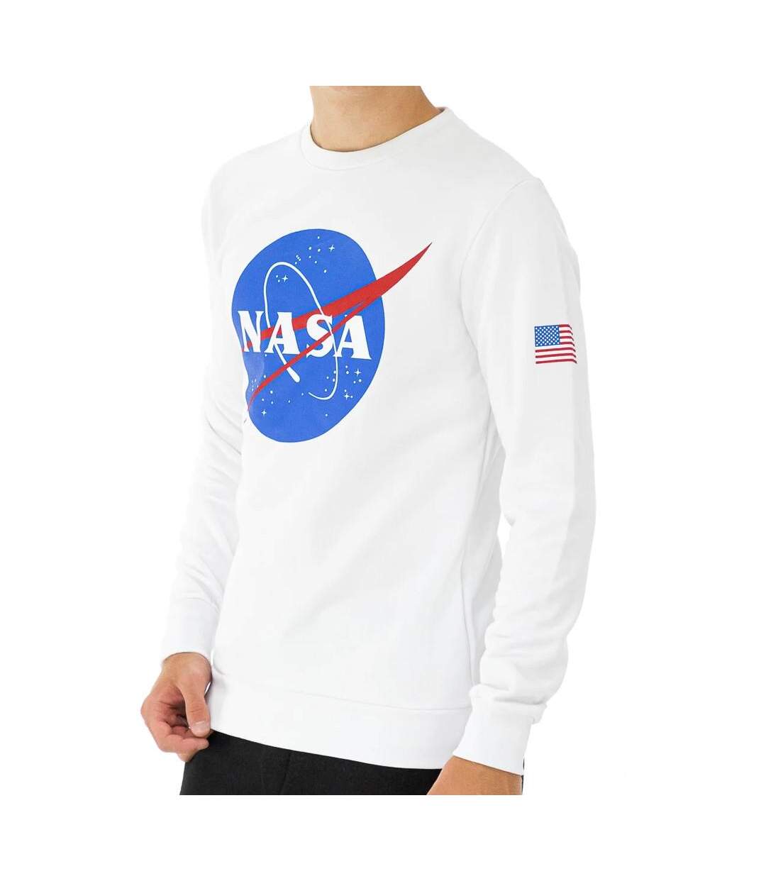 Sweat Blanc Homme Nasa 79S - XS-1