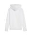 Womens/ladies Essentials Metallic Detail Hoodie White Metallic Puma-2