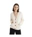 Cardigan Manches Longues Estella Femme Blanc Cassé Finery-2
