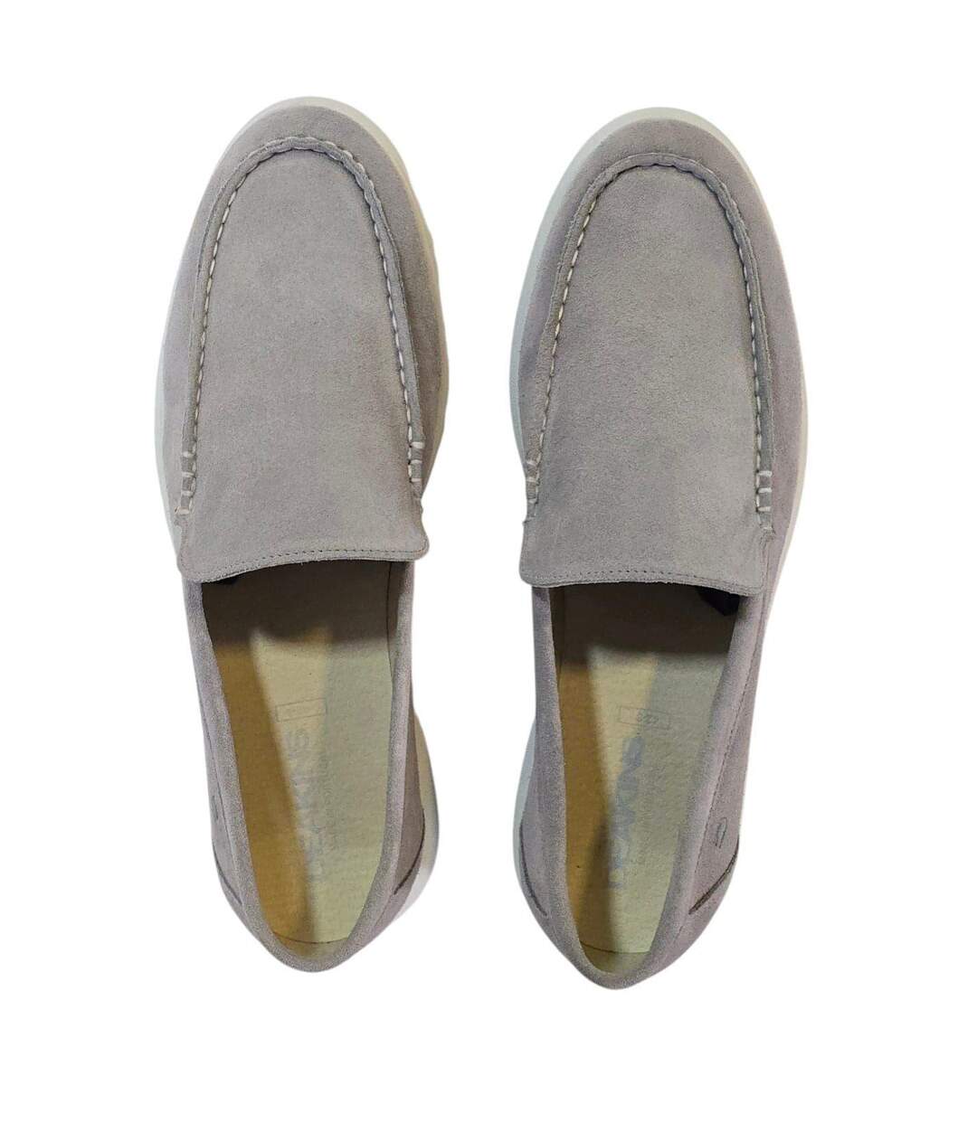 Mens Francis Suede Slip-on Loafers Grey Nicholas Deakins-4