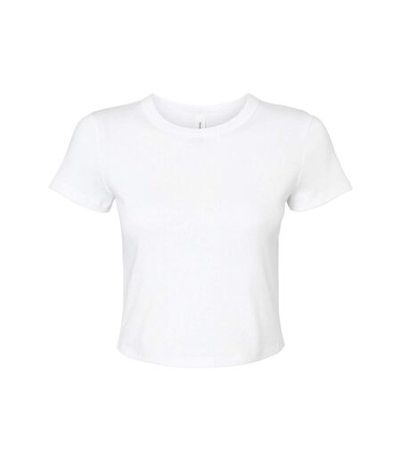 T-shirt Court Femme Blanc Uni Bella + Canvas