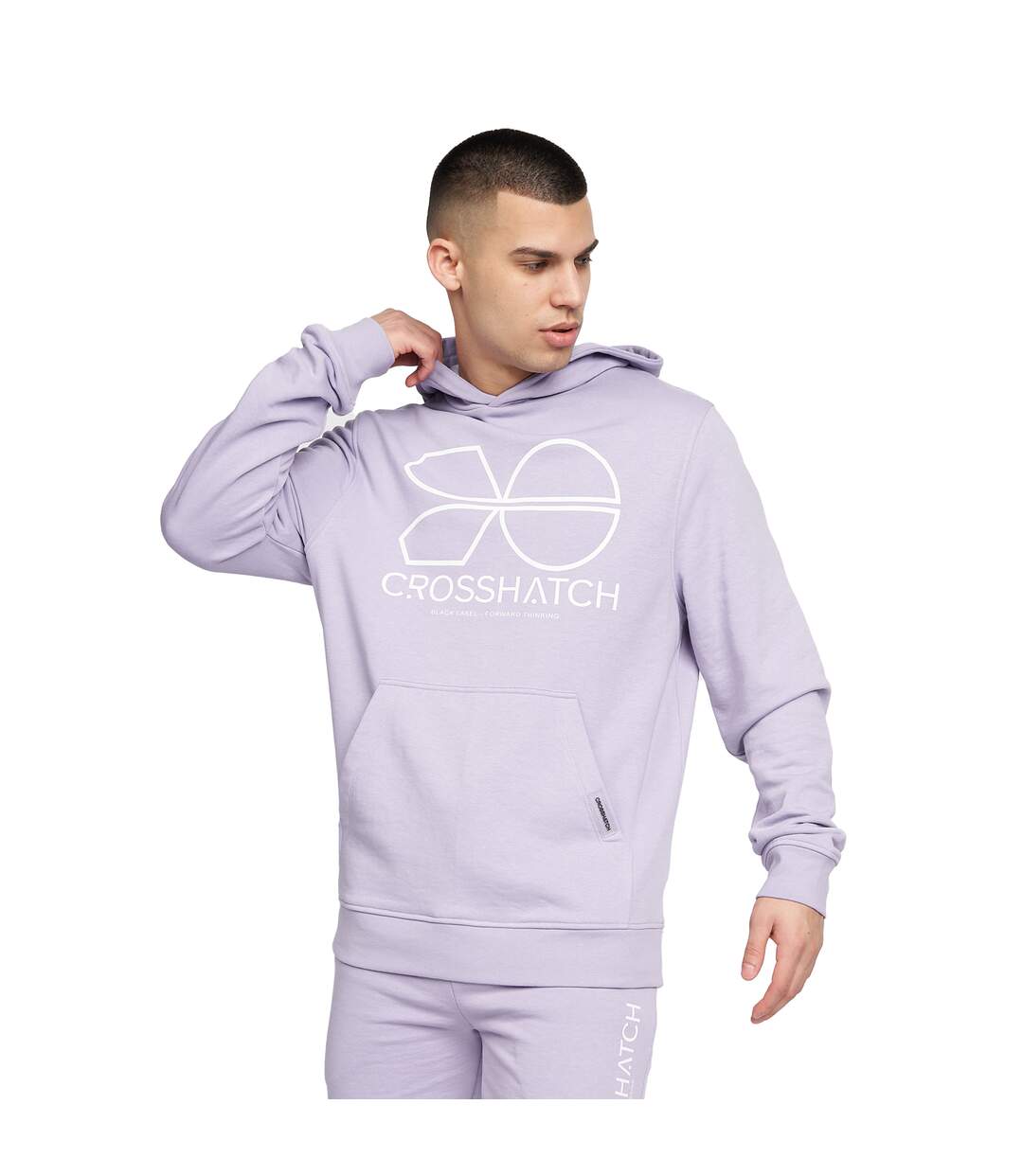 Mens Zieman Hoodie Light Purple Crosshatch-2