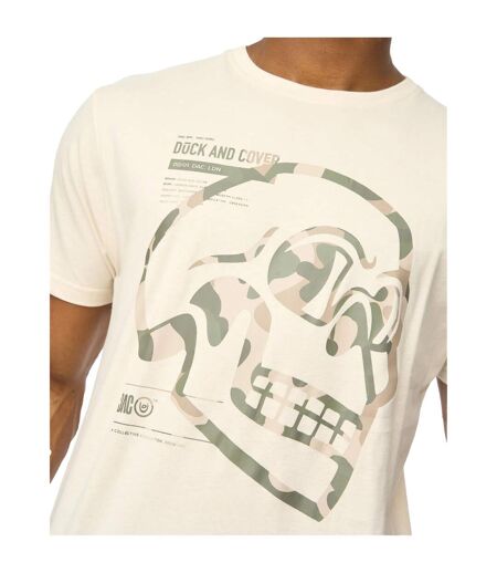 T-shirt Skullmatic Homme Blanc Cassé Duck And Cover