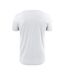 Mens V Neck T-shirt White Printer-2