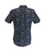 Chemise Motif/style Cachemire Homme Noir Gris Bleu Lambretta-2