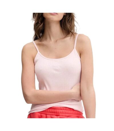 Débardeur rose femme tommy hilfiger script strappy - l