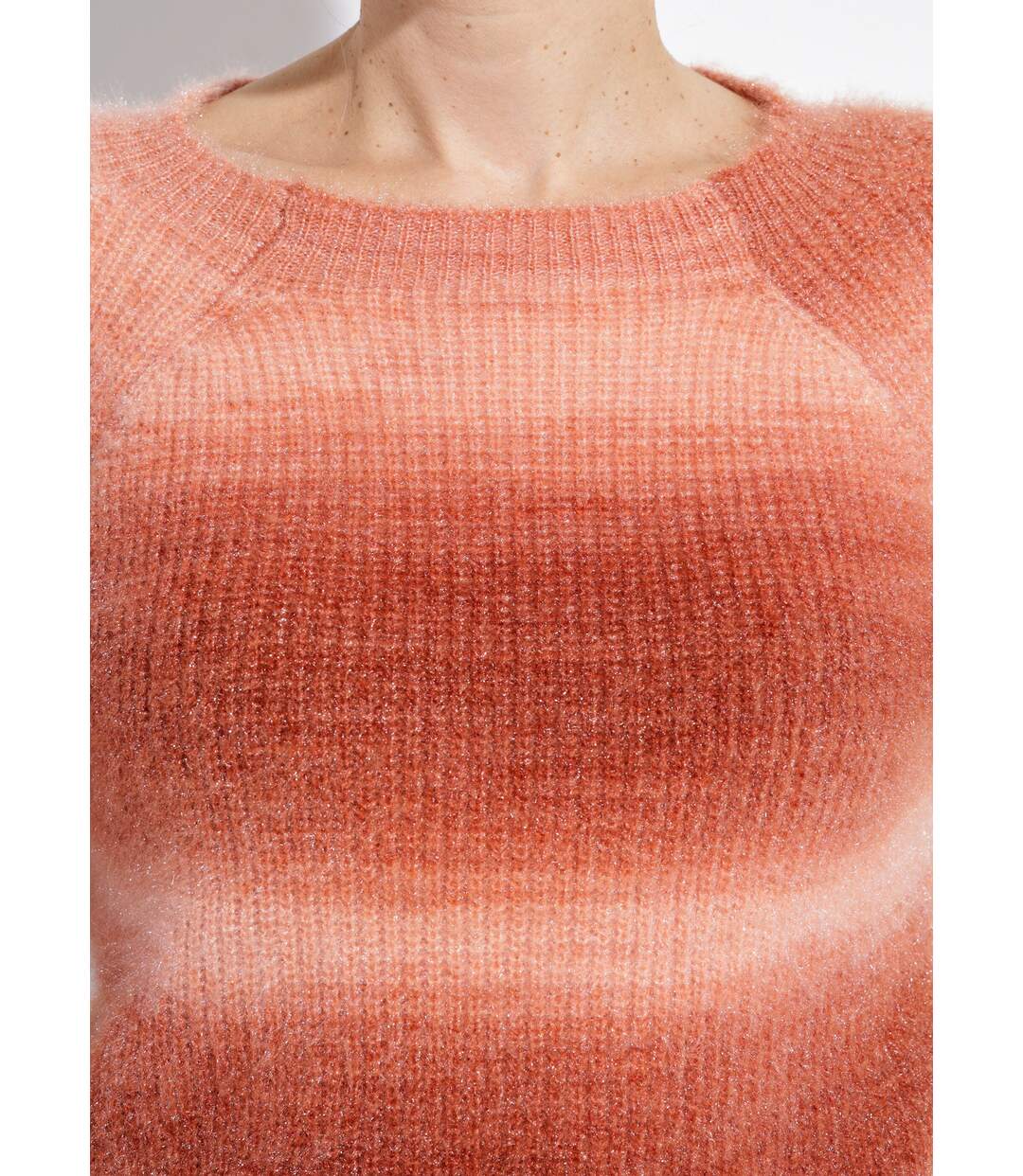 Pull raglan maille poilue effet tie & dye-4