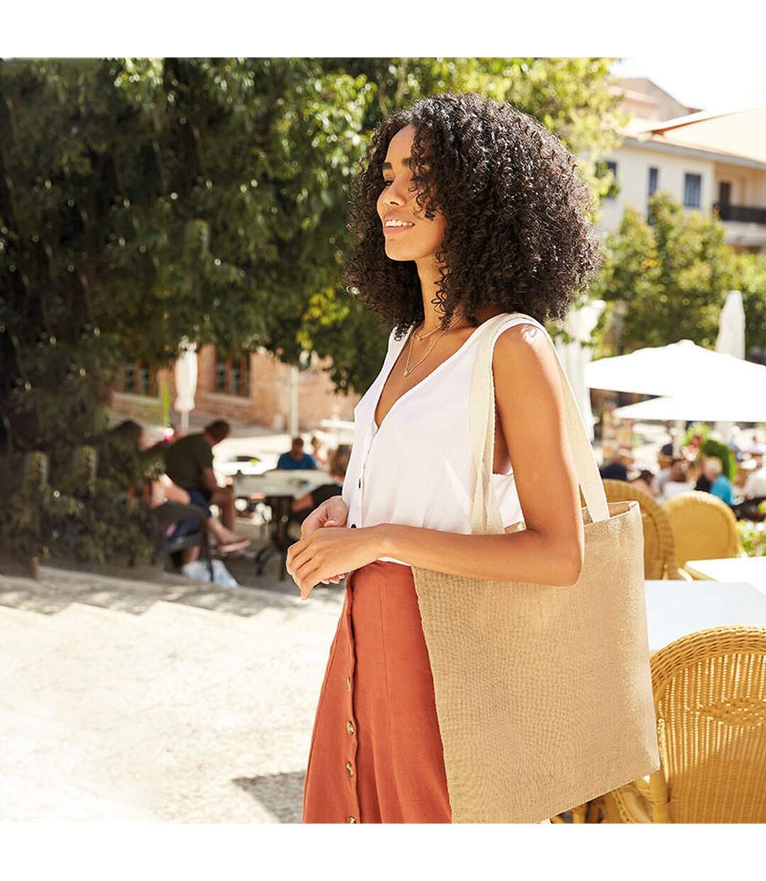 Tote bag taille unique beige Westford Mill-2