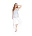Débardeur Sans Manches Motif/style Imprimé Zèbre Femme Bleu Clair PJ Salvage-1