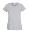 Fruit Of The Loom Ladies/Womens Lady-Fit Valueweight Short Sleeve T-Shirt (Heather Gray)