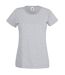 Fruit Of The Loom Ladies/Womens Lady-Fit Valueweight Short Sleeve T-Shirt (Heather Grey) - UTBC1354