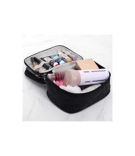 Trousse de Toilette 2 Niveaux 23cm Noir