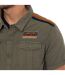 Chemise homme manches courtes en popeline avec patch et print Box Vondutch-2