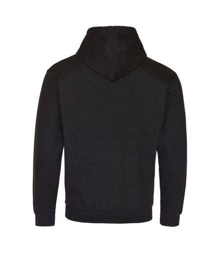 Sweat À Capuche Varsity Adulte Noir Vif Blanc Awdis