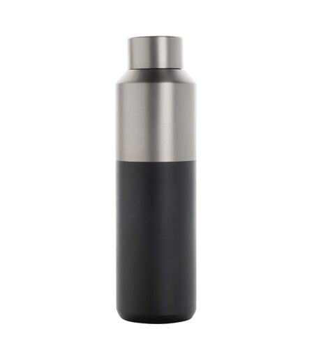 Fluid recycled stainless steel 600ml water bottle one size black XD Collection