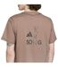 Unisex Adult Doodles Loose Fit T-shirt Brown Adidas-4