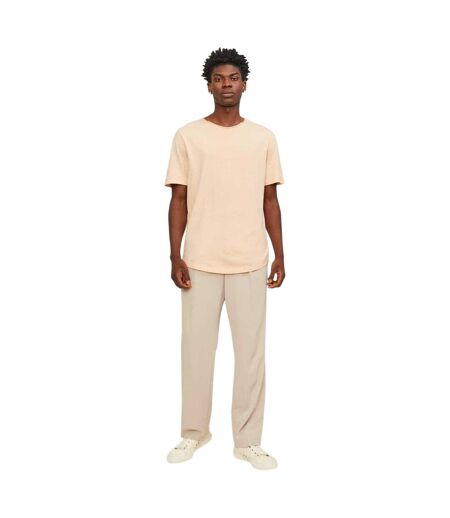 T-shirt Motif/style Uni Homme Abricot Jack And Jones