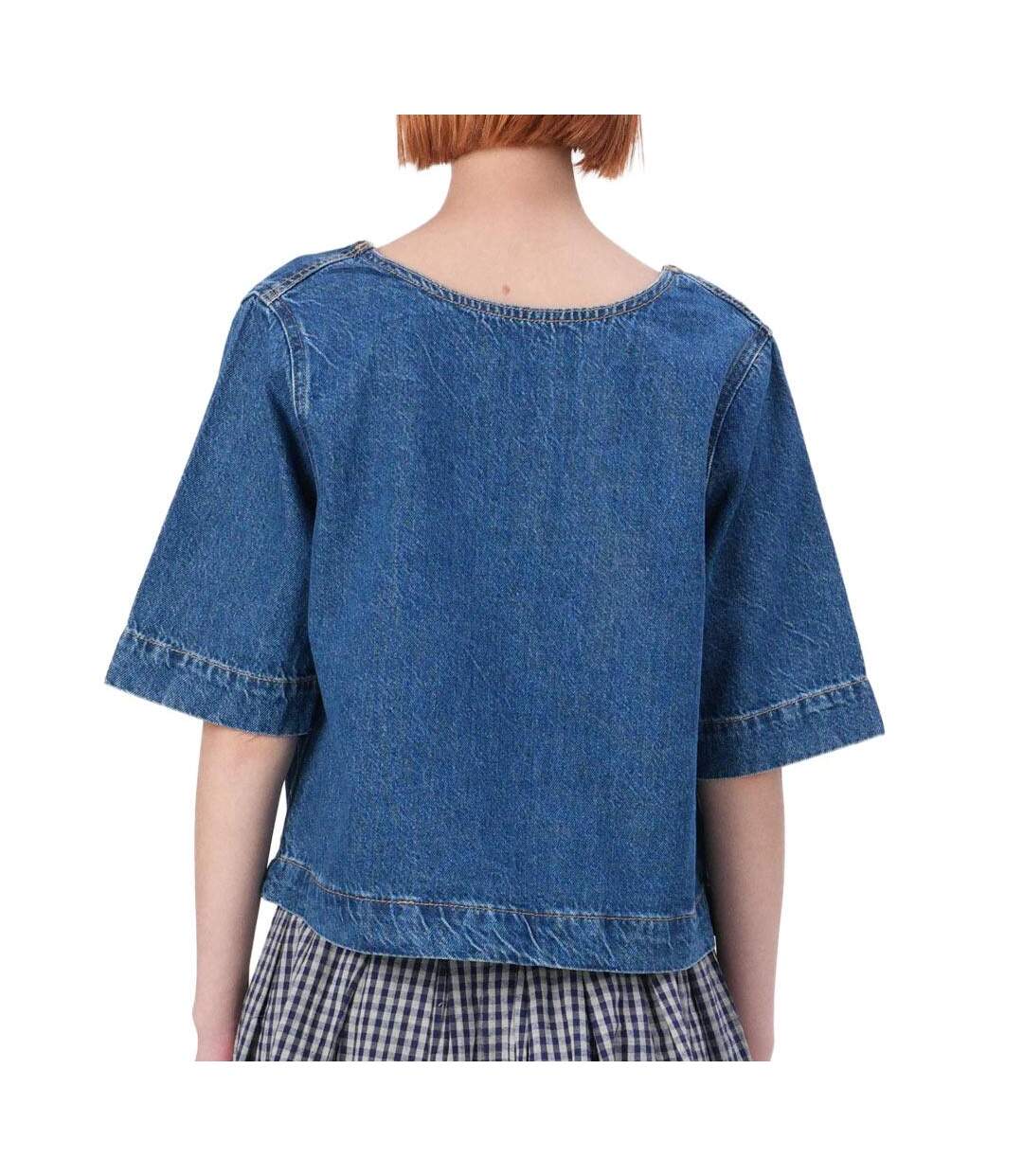 Blouse en jean bleu femme only gigi-2