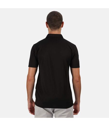 Mens Recycled Polo Shirt Black Regatta Professional