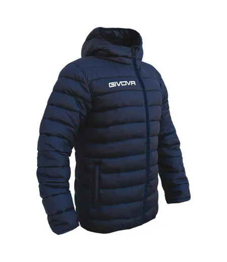 Doudoune Matelassée Motif Épais Homme Bleu Marine Foncé Givova