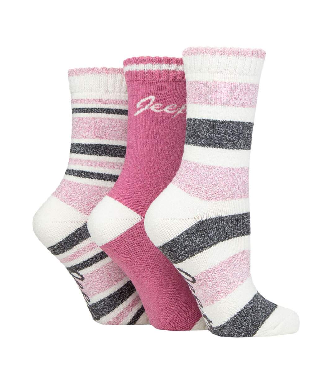 3 Pack Ladies Performance Boot Socks | Women's Ribbed Cushioned Comfort Socks-3