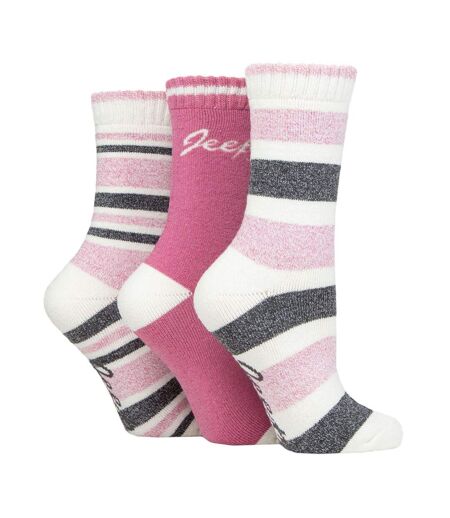 3 Pack Ladies Performance Boot Socks | Women's Ribbed Cushioned Comfort Socks