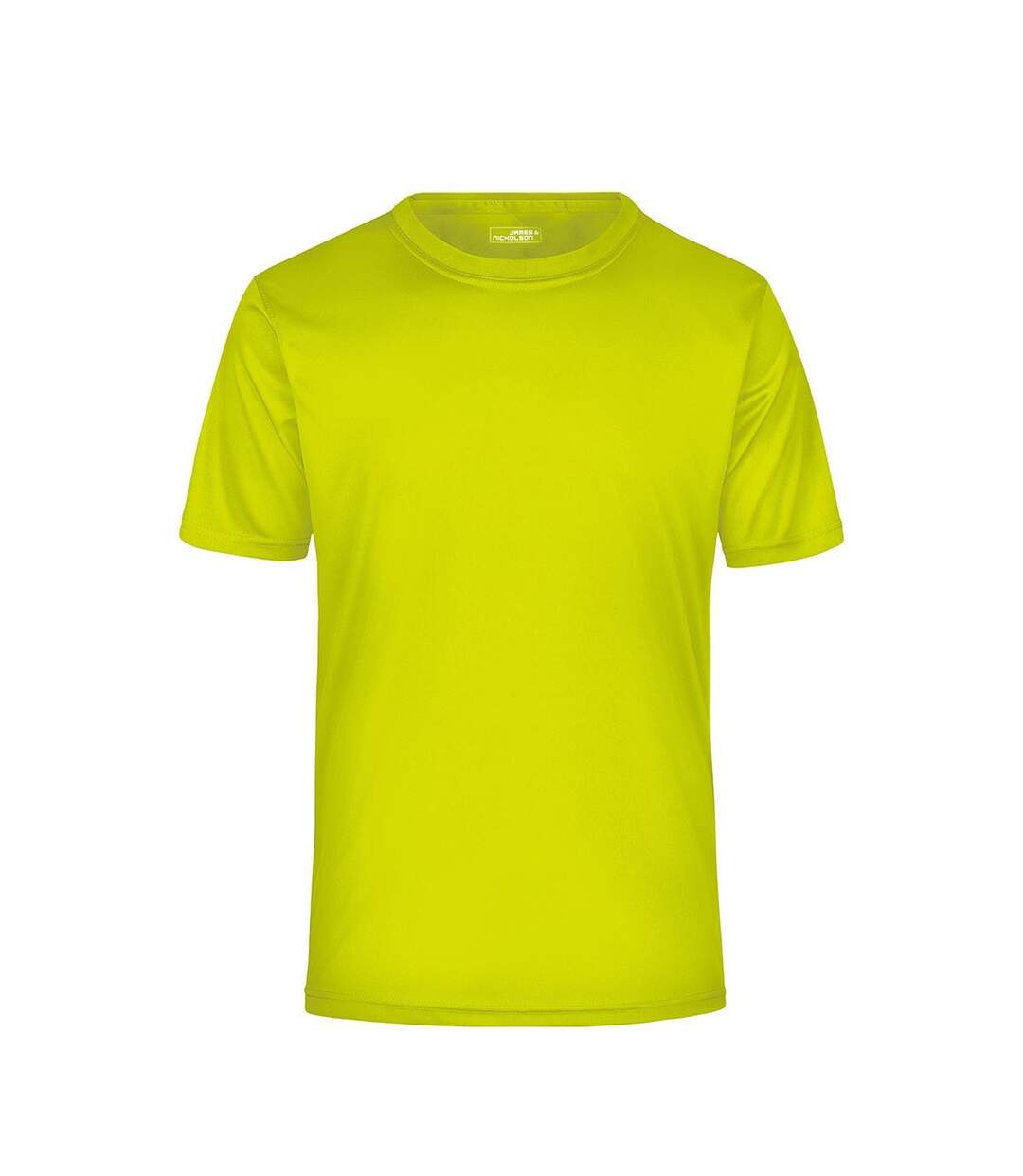 T-shirt Active Homme Jaune Fluo James And Nicholson-1